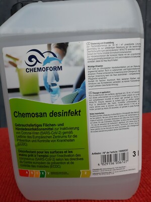 1x3L Hand & Flächendesinfektiosmittel Kanister gegen Corona,Viren, Bakterien...