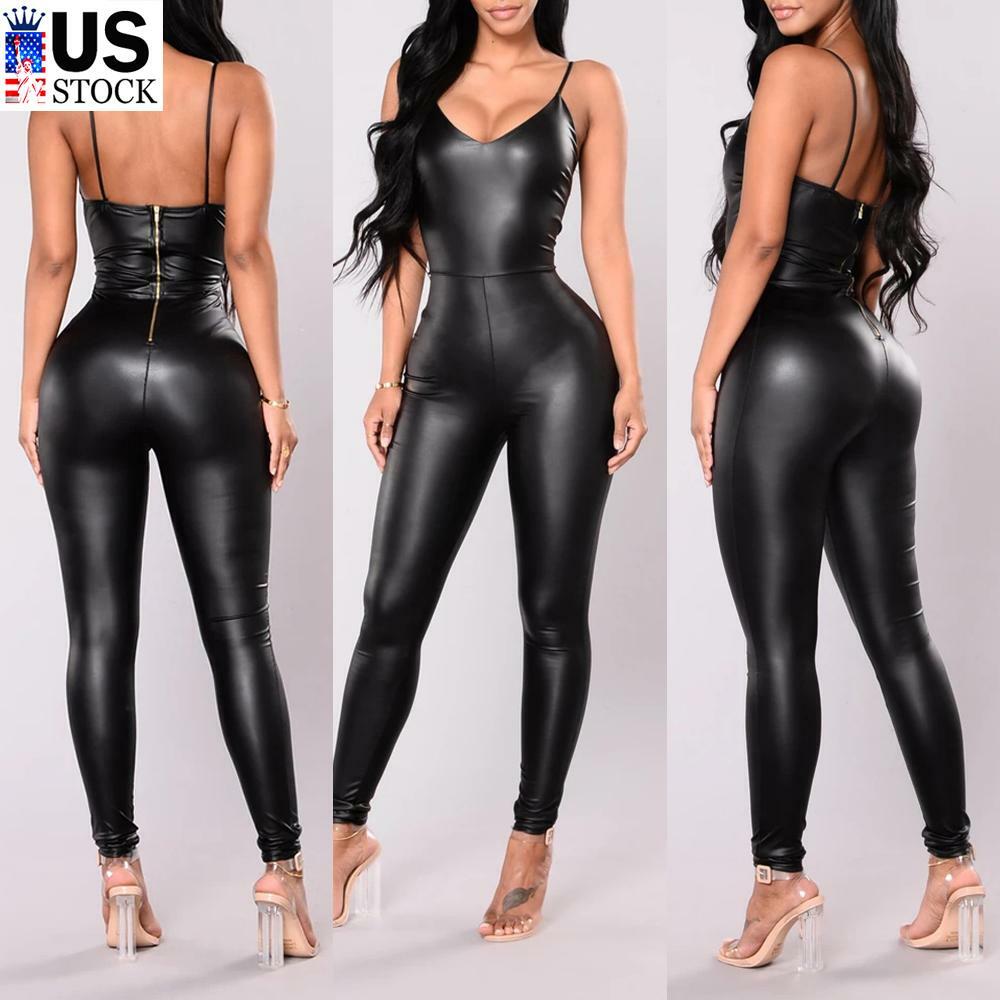 black jumpsuit clubwear
