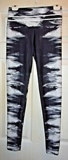 Girls 27" Waist x 28" Inseam Yoga Pants Black Gray Tie Dye EC Bonus Backpack