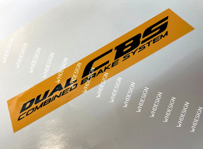 CBR 1000 / CB, Modelle Duel CBS Kombi Bremsanlage Aufkleber