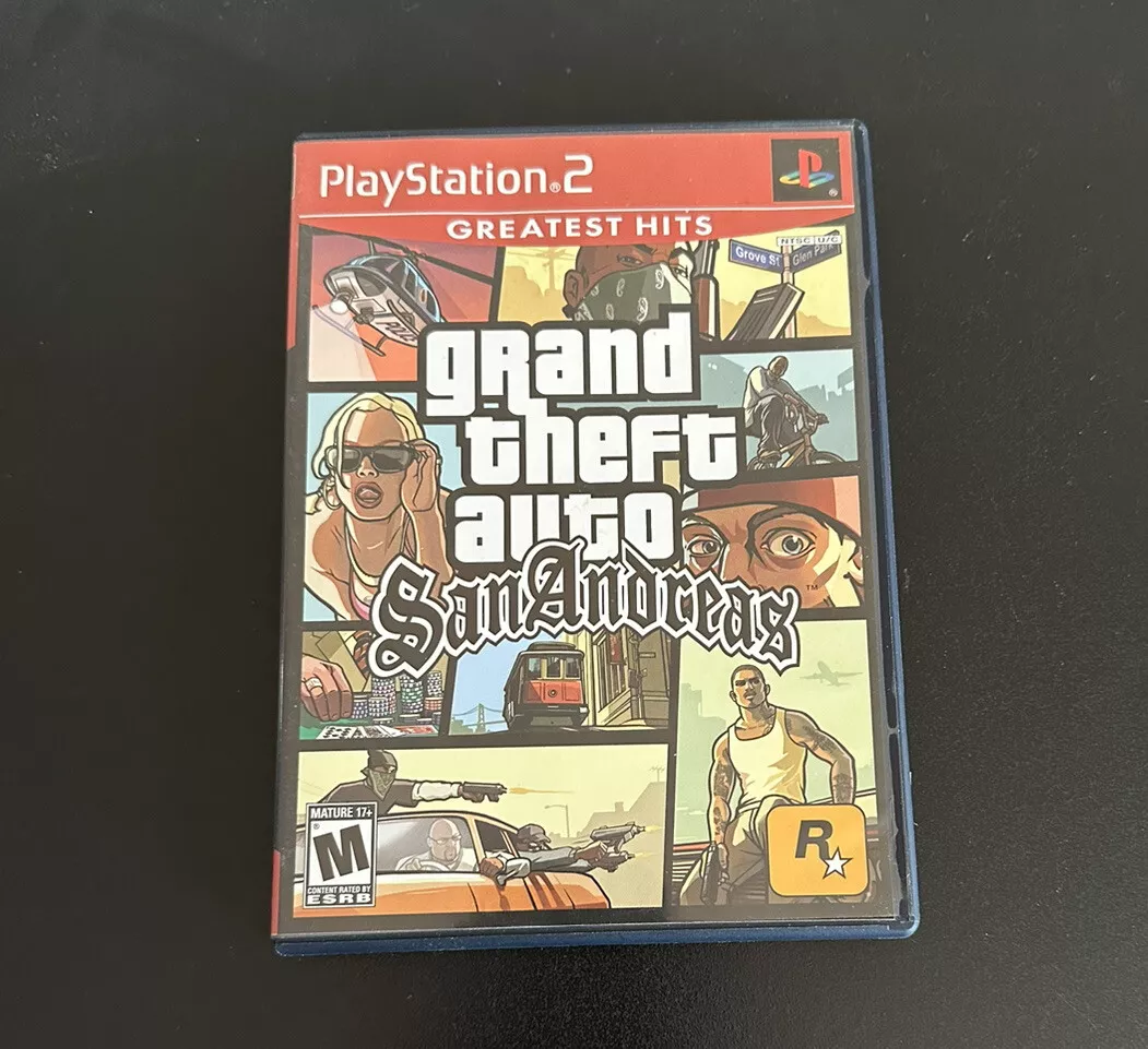 Grand Theft Auto San Andreas Playstation 2 ps2 w/ Manual - Tested Working