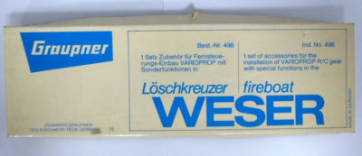 Vintage Graupner 498 Hardware Installation Zubehör Getriebe für Varioprop verpackt UK