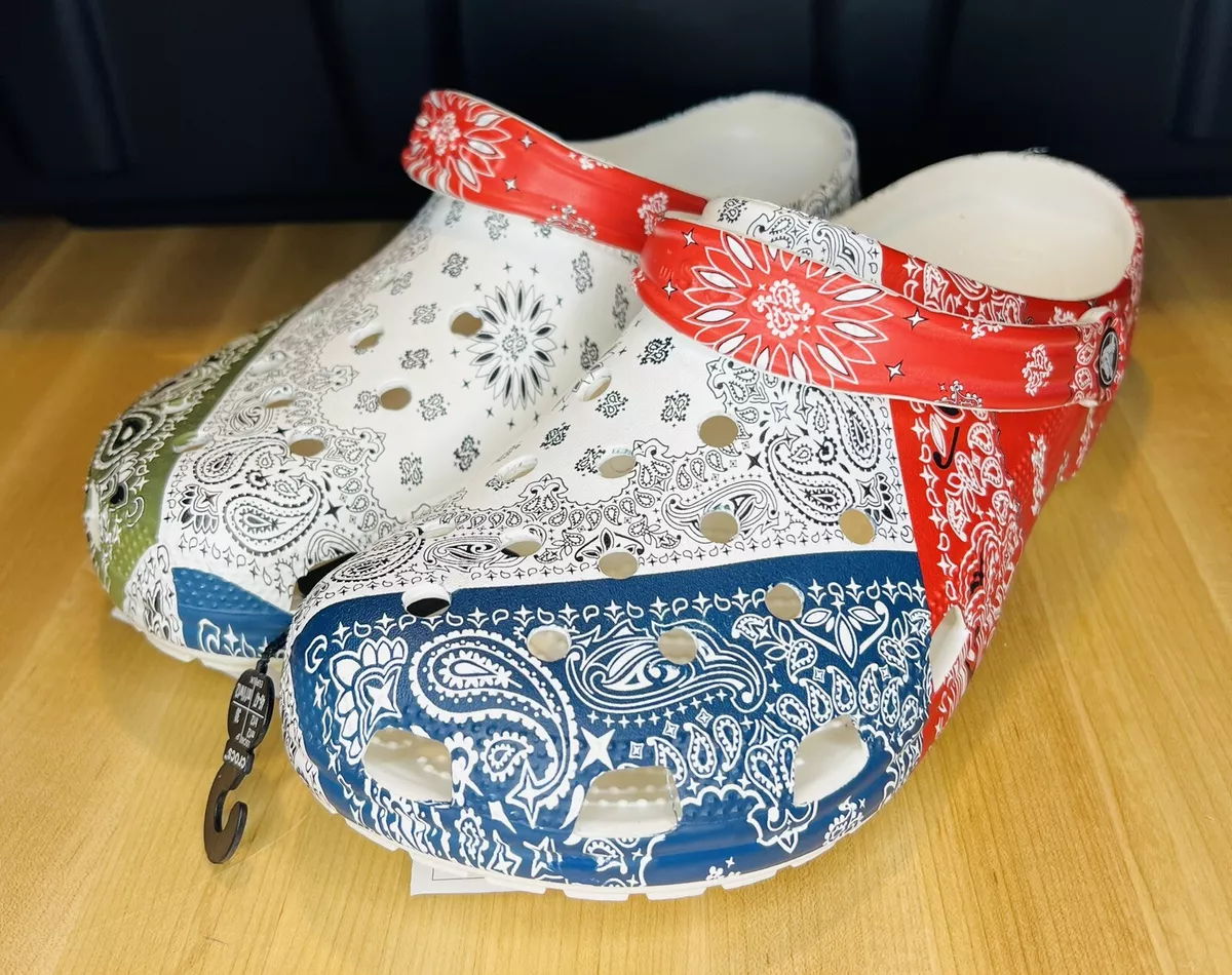 Red bandana crocs new arrivals