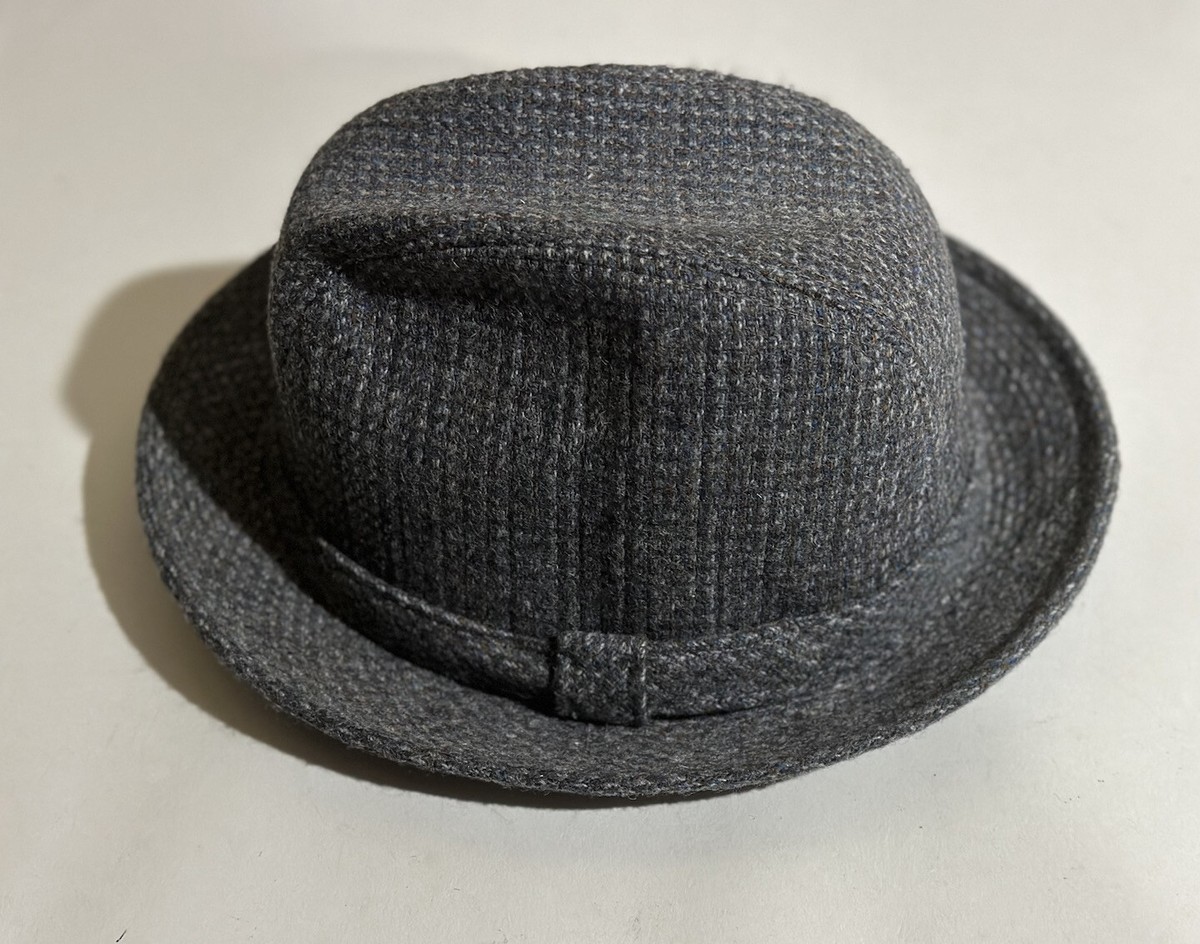 Stetson Equalizer Gray Wool Tweed Fedora Hat Men display picture 3