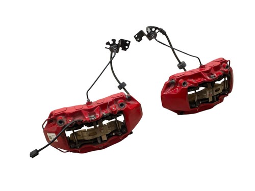 2017-2024 MASERATI LEVANTE BREMBO FRONT LEFT & RIGHT BRAKE CALIPER SET x2 RED 3K - Picture 6 of 18
