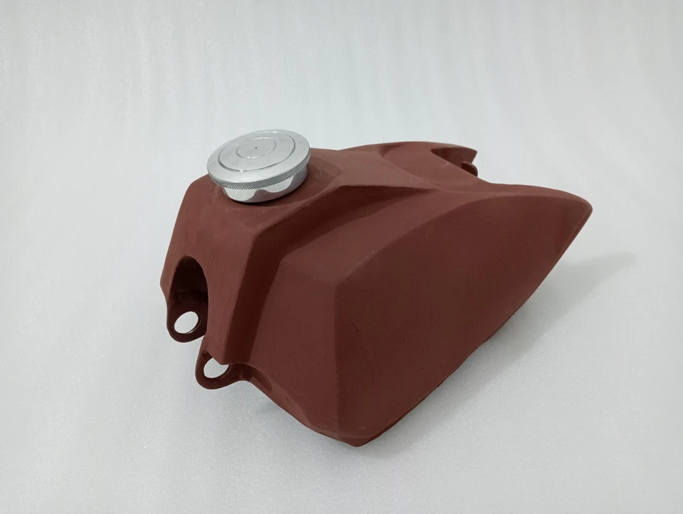 Kawasaki KX80 KX 80 1984 tanque de gasolina combustible acero + tapa | apto para Foto 2 de 4