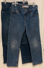 LOT of 2 Boys Levi's Blue Denim Jeans-514 Straight  511 Slim Size 10 