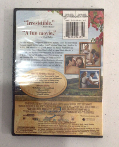 Under the Tuscan Sun DVD 2004 BRAND NEW SEALED!! - Picture 2 of 2