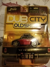 2006 Jada Toys Dub City Old Skool ‘59 VW Beetle RED AND BLACK 