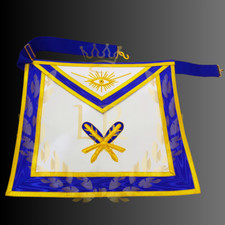 Masonic Regalia Blue Lodge Secretary Premium Quality Hand Embroidered Apron