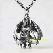 Overlord Albedo Anime Ángel Demonio Cobre Colgante Collar Nuevo Belleza Regalo 1 pieza