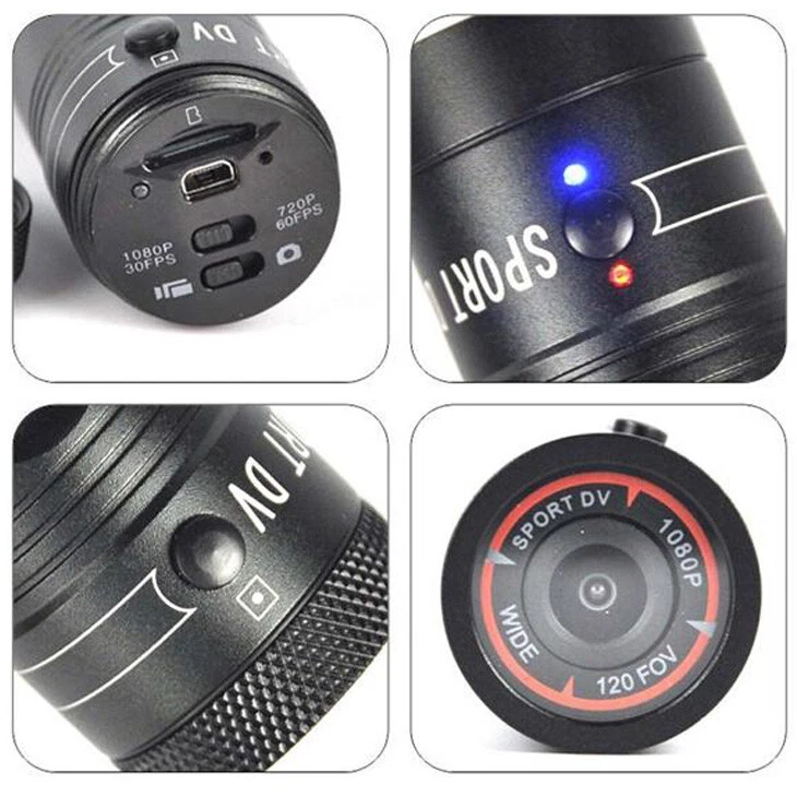 HD 1080P Video Camcorder Action Camera Mount F9 For Clay Pigeon Shooting Shotgun - Image 4 of 4