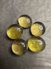 Pente Game Set of 5 Replacement YELLOW Glass Stones Markers Pieces Parts