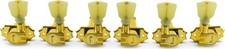 Kluson 3 Per Side Revolution Series G-Mount Tuning Machines Gold With Plastic...