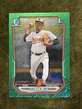 2026 Bowman Chrome 1st Bowman Esteban Mejia Orioles BCP-79 Green Shimmer 62/99