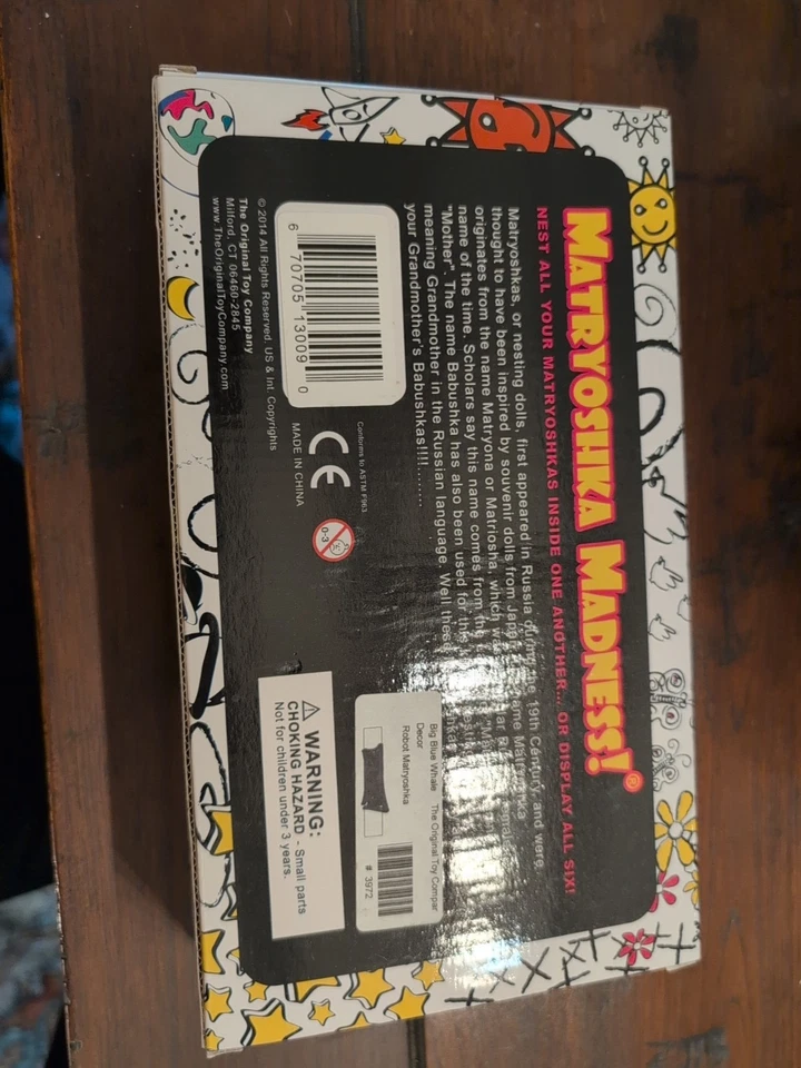 CONJUNTO de 6 Muñecas Robot Anidación Matryoshka ¡Locura! Babushka Plata Rusa Nuevo  Foto 4 de 4