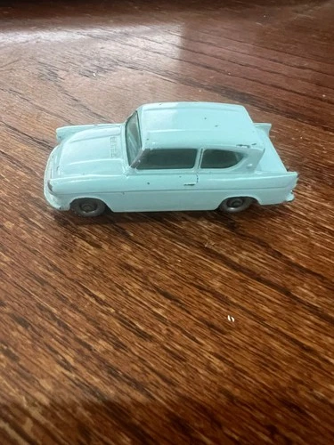 Lesney Matchbox Ford Anglia Diecast Car Light Blue Vintage Made in England