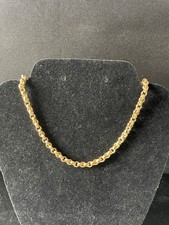 9kt gold chain link necklace