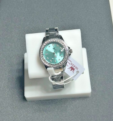 OLEVS Womens 9945 Teal Dial, 34MM, Oyster Band, Brand New!