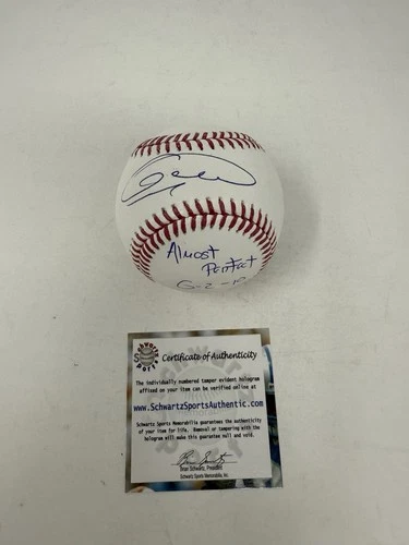Armando Galarraga Detroit Tigers AUTOGRAPHED SIGNED Almost Perfect  INS Baseball