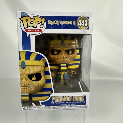 Funko Pop Rocks Iron Maiden 443 Pharaoh Eddie Vinyl Toy Figure 40224