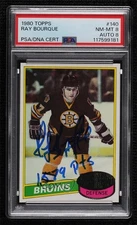 PSA/DNA 1980-81 Topps Ray Bourque #140 PSA/DNA 8 Auto HOF 0g3a