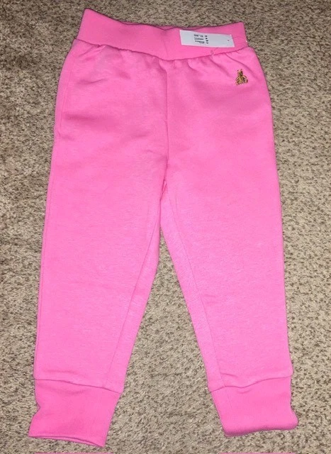 NUEVO Con Etiquetas Bebé Gap Niña L/S Camiseta/Rosa Jogger Pantalones Sudadores Conjunto 3T/3 Años Foto 3 de 3