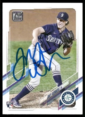 2021 Topps JOEY GERBER Signed Card autograph auto MARINERS METS