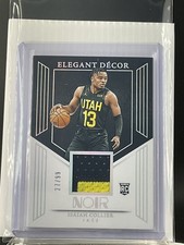 2024-25 Noir #EDR-COL Isaiah Collier Elegant Décor Rookie Jerseys #/99 - 21817