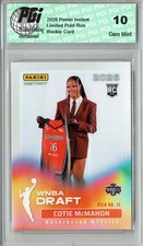 Cotie McMahon 2026 Instant #DN-10 WNBA Draft Night 1 of 1643 Rookie Card PGI 10. rookie card picture