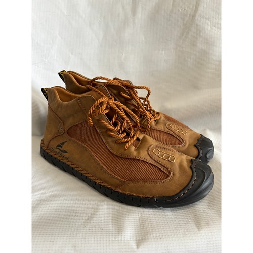 Salkin Italienische Leder Schnürschuhe Freizeitschuhe Braun Herren Größe EU 47 US 12,5