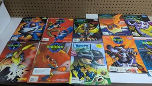 Beckett Digimon Collector Magazine Collection Lot Of 10 - Cosmetic Wear