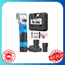 oneisall Cordless Horse Clippers with 2 Batteries, Heavy Duty Horse Grooming Kit