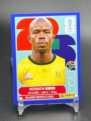 SIBISI RSA 10 SOUTH AFRICA 2026 Panini FIFA World Cup Sticker BLUE US Edition