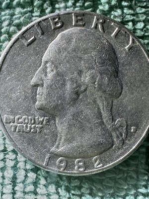 1982 D Filled Mint Mark D/d Obv AM Close On Rev