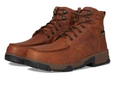 Mens 6 Work Boot, Moc Toe Nano Toe with CellStretch, Rust, 7 M