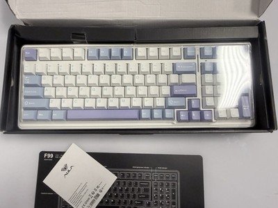 Aula F99 Mechanical Keyboard Wireless Wired Bluetooth, Blue/Purple/White