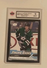 2016-17 UPPER DECK YOUNG GUNS HOCKEY CARD #237 ESA LINDELL ROOKIE KSA 9 UD