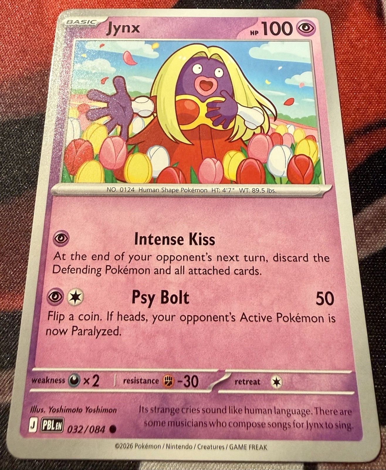 Pokémon TCG Jynx Common Card #032/084 ME05: Pitch Black
