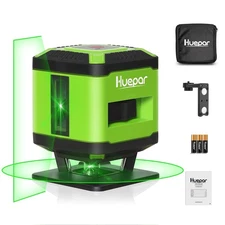 Floor Laser Level for Tile, Huepar 360° Self Leveling Laser Square Level Tile...