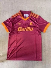 New AS Roma  1993 Barilla Retro Home Kit Jersey Maglia Sz L