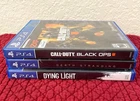 Lot of 3 PS4 Games Playstation 4 - Dying Light, Death Stranding, COD - Black Ops