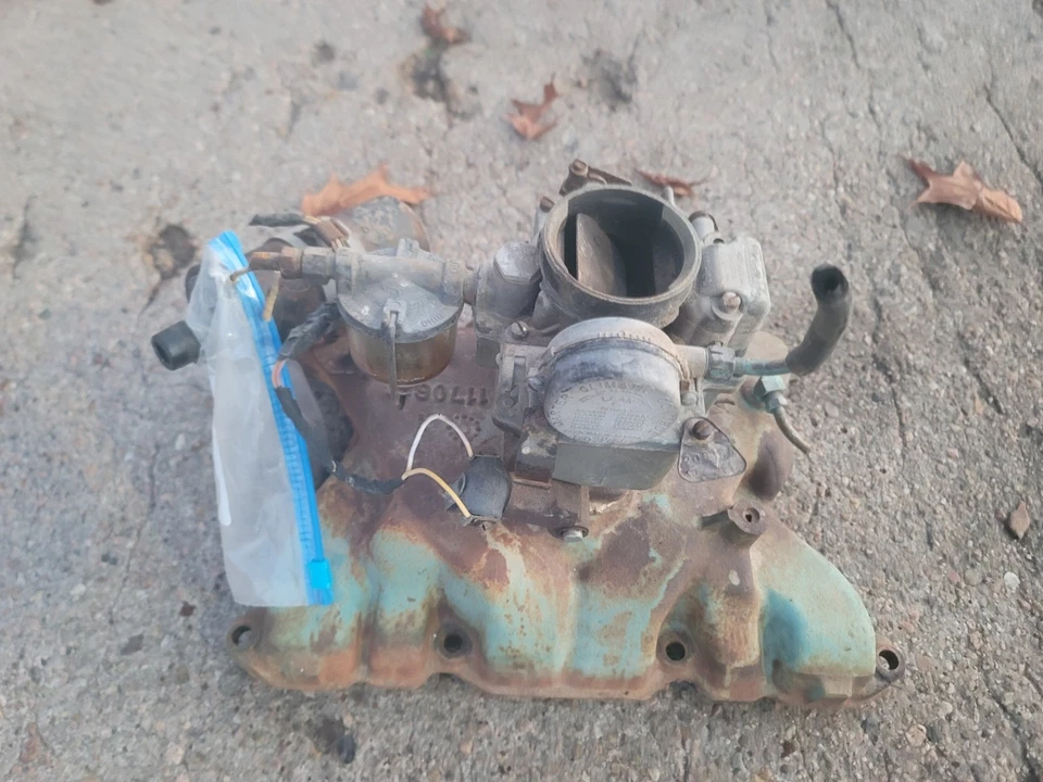 1955 1956 Buick Intake Manifold Carburetor Coil Bracket 55 56 264 322 Nailhead Foto 4 de 4