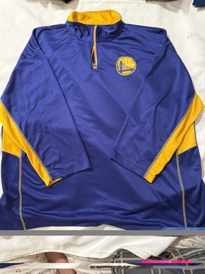Golden State Warriors NBA Blue Yellow 3XL Sweatshirt Basketball Fan Apparel