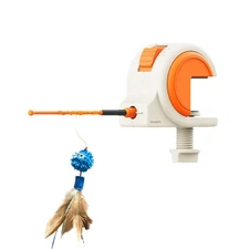 Interactive Electric Cat Teaser Wand, Automatic Sound Catnip Toy Rechargeable 