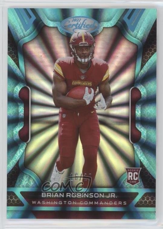 2022 Certified Rookies FOTL Mirror Teal 16/20 Brian Robinson Jr Rookie RC 1m1a