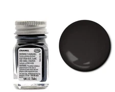 TES-1139 Testors 1/4oz. Bottle Finishing Enamel Semi Gloss Black (6/Bx)