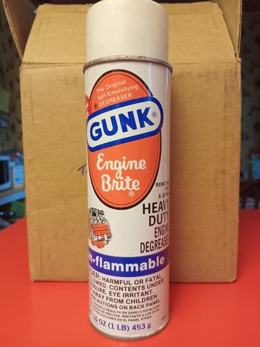 Vintage Gunk Engine Degreaser Original, used~1/2 Full