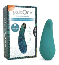 NEW SEALED Plus One Vibrating Prostate Massager Rechargeable & Waterproof 
