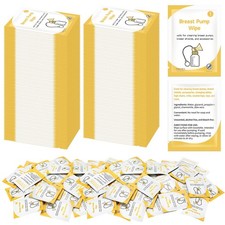 100 Pcs Breast Pump Wipes Individually Wrapped Pump Parts Cleaning Wipes for ...